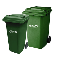 Contenedor plastico con ruedas 240L Verde (TH)