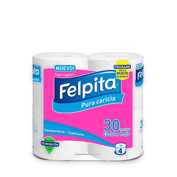 Papel Higienico Bolson 10 pack 4x30m Doble Hoja Felpita